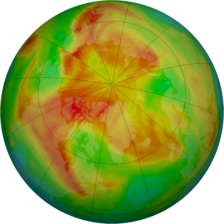 Arctic ozone map for 26 April 2002